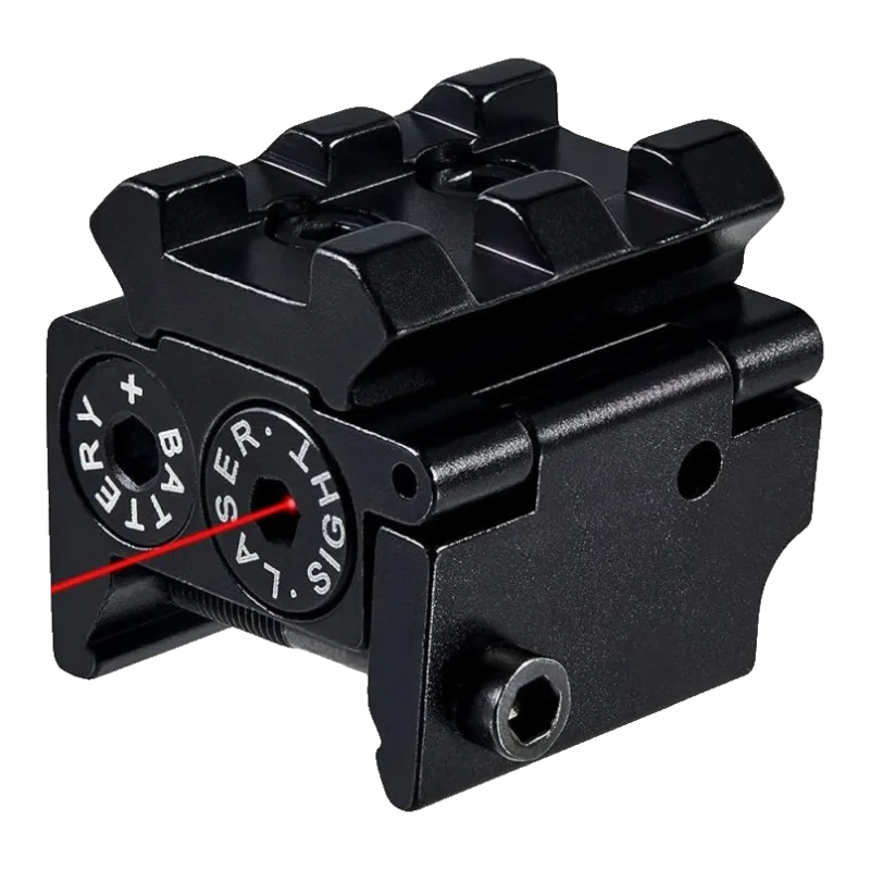 JS-TACTICAL - Laser rouge intégré au rail Picatinny - Noir