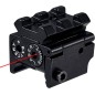 JS-TACTICAL - Laser Rouge Intégré au rail Picatinny - Noir
