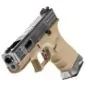 WE - Pistolet GBB G-Force 19 SV Barrel Métal Version - Tan et Argent