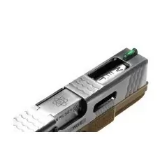 WE - Pistolet GBB G-Force 19 SV Barrel Métal Version - Tan et Argent