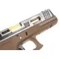 WE - Pistolet GBB G-Force 17 SV Or Barrel Métal Version - Tan et Argent