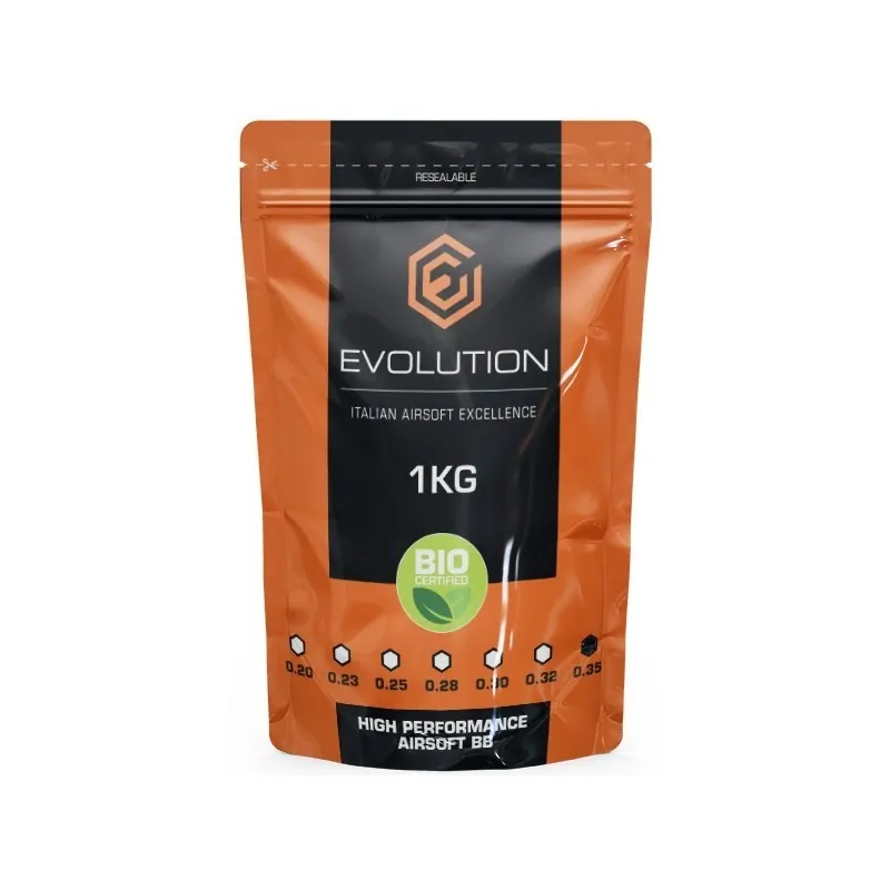 Evolution International - Billes Biodégradable 0.35g High Performance 1Kg - blanche Evolution International - Billes Biodégradable 0.35g High Performance 1Kg - blanche