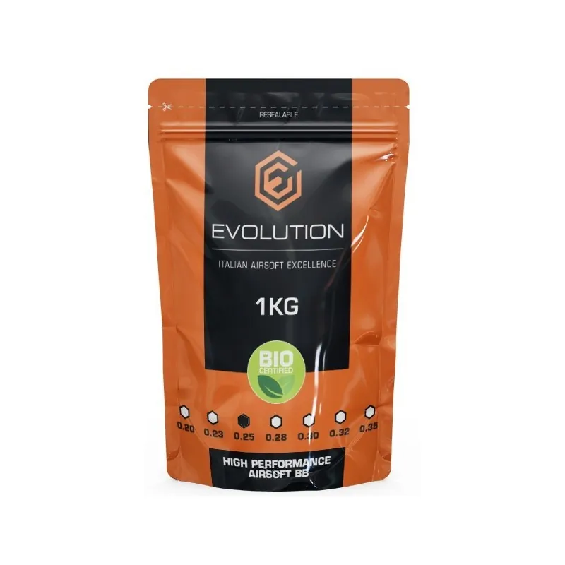 Evolution International - Billes Biodégradables 0.25g High Performance 1Kg - Blanche