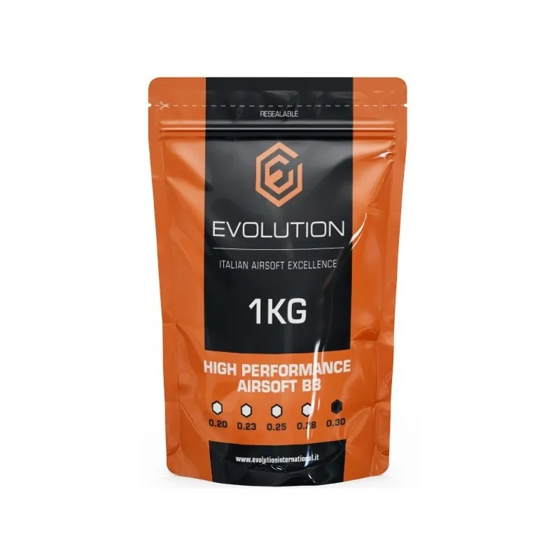 Evolution International - Billes 0.30g High Performance 1Kg - blanche Evolution International - Billes 0.30g High Performance 1Kg - blanche