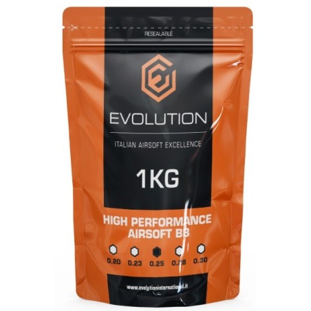 Evolution International - Billes 0.25g High Performance 1Kg - Blanche