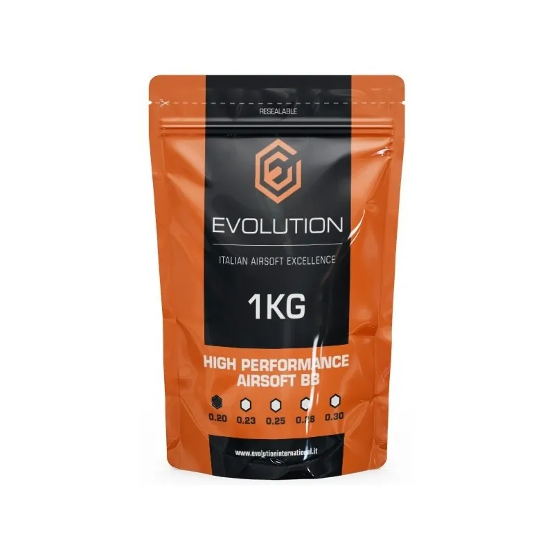 Evolution International - Billes 0.20g High Performance 1Kg - Blanche