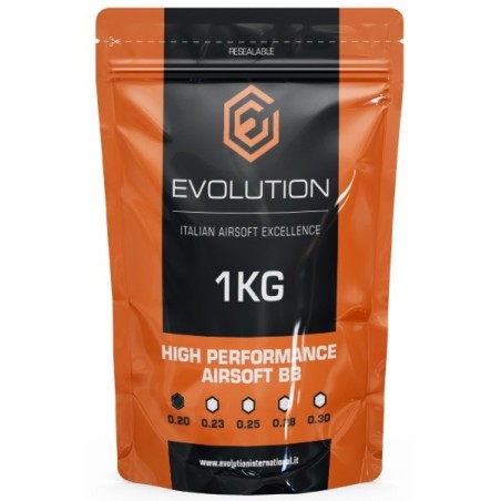 Evolution International - Billes 0.20g High Performance 1Kg - Blanche