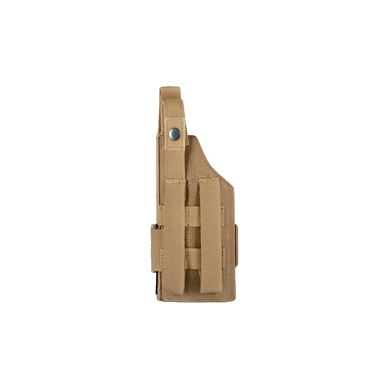 Holster universel MOLLE 8Fields tan, vue de dos avec passants de fixation MOLLE