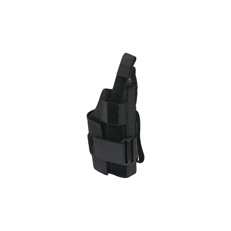 Holster universel MOLLE 8Fields noir à vide, vue de trois quarts avant
