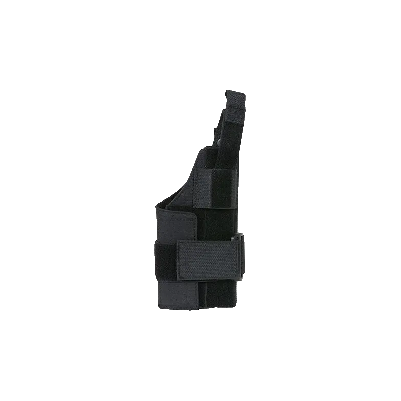 Holster universel MOLLE 8Fields noir à vide, vue de face avec bandes de réglage