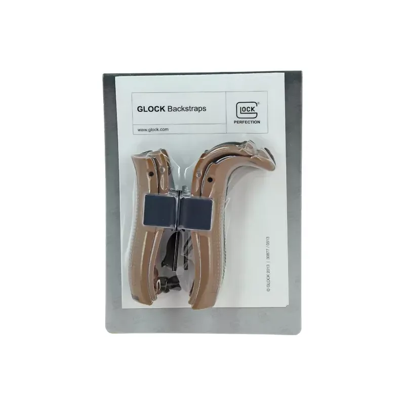 Backstraps tan fournis avec le pistolet GBB Glock 17 French Edition, sous blister