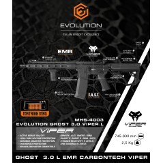 Evolution Ghost 3.0 Viper L – Noir | Zn-Airsoft