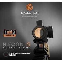 Evolution International - Réplique AEG Recon 10 Carbontech en pack viseur - Noir et Tan
