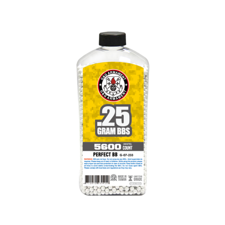 G&G Armament - Billes Blanche biodégradables 0.25g X 5600 bbs