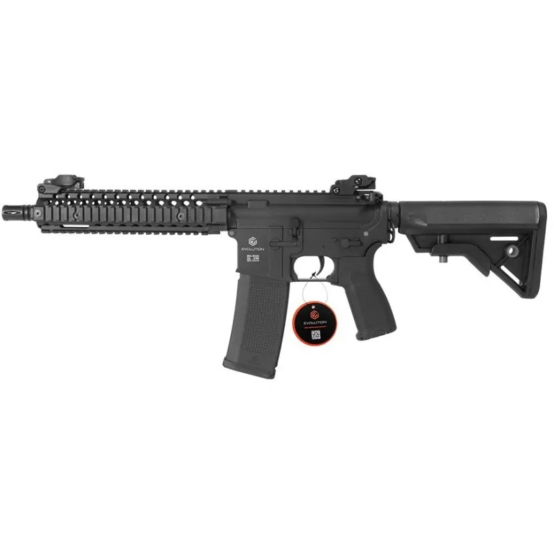 Evolution International - Réplique AEG Recon MK18 Mod 1 10.8" Carbontech - Noir