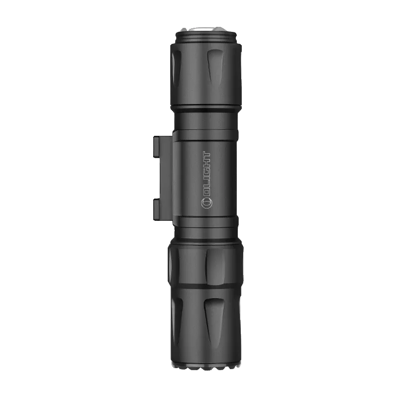 Olight Odin S noire vue de côté, fixation à gauche