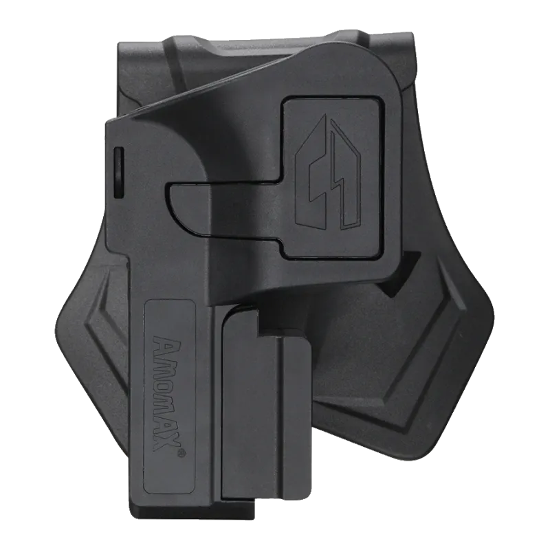 AMOMAX - Holster Rot360 universel pour pistolet avec rail - Noir