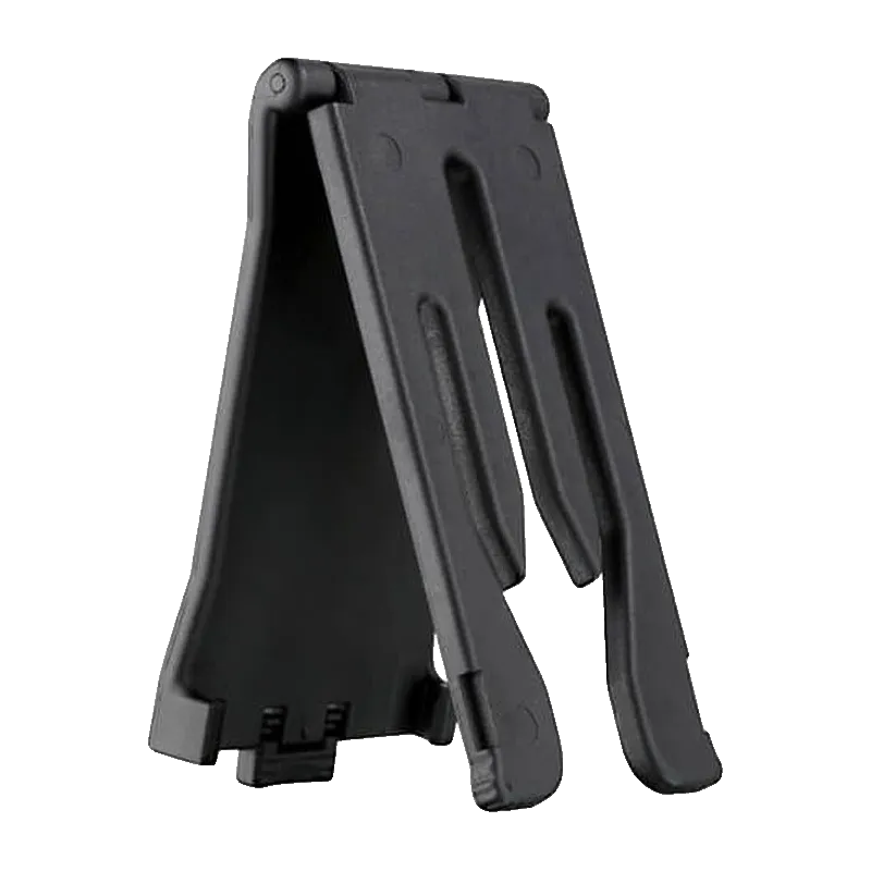 Attache MOLLE G3 Cytac noire vue de profil, languettes MOLLE ouvertes
