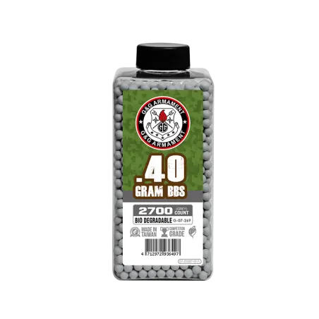 G&G Armament - Billes Biodégradable Grise Compétition Sniper 0.40g X 2700 bbs