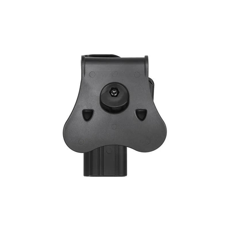 Holster Amomax Clone Series noir pour Glock, vue de dos avec palette de ceinture