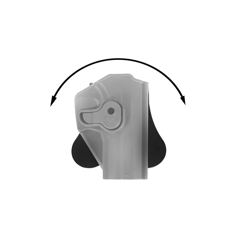 Schéma de la rotation du holster Amomax Gen2 sur sa palette