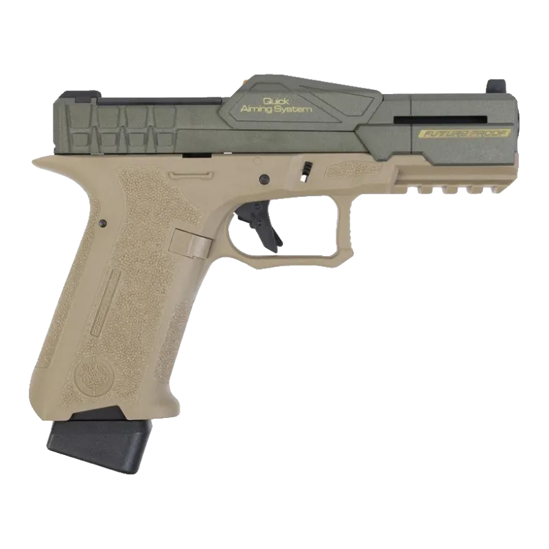 Poseidon - Pistolet GBB CSI XO-P1 Blowback - Tan et vert