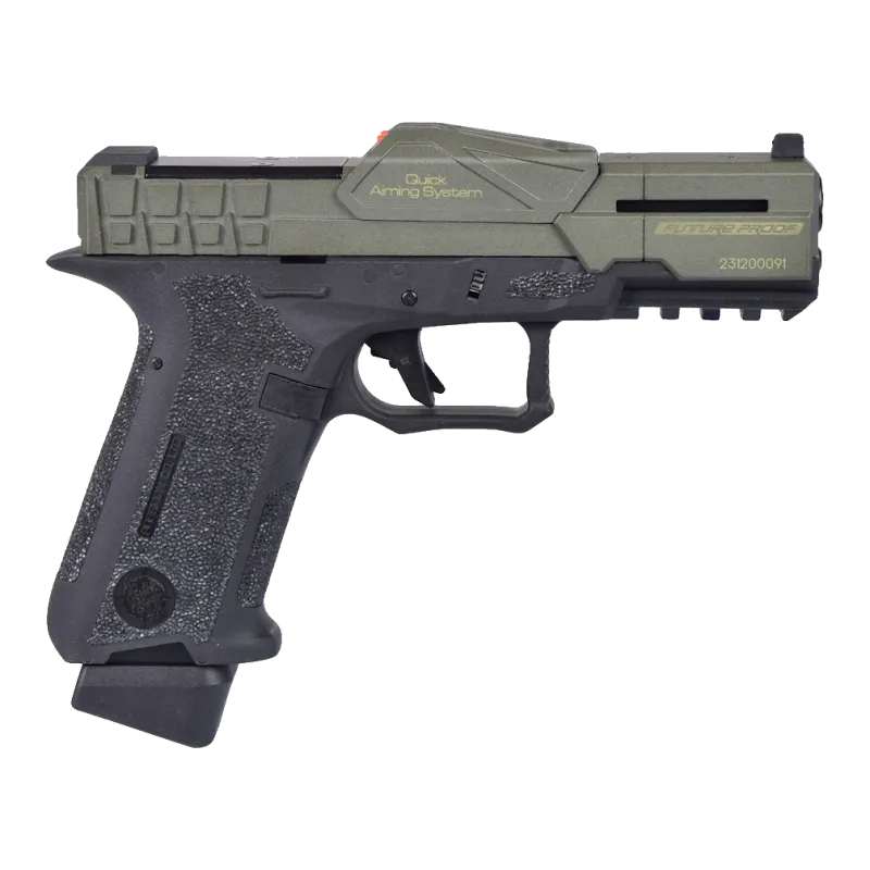 Poseidon - Pistolet GBB CSI XO-P1 Blowback - Noir et vert