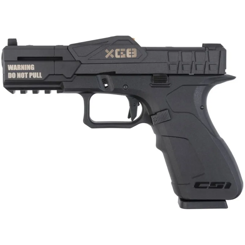 Pistolet GBB Poseidon XG8-PB CSI noir intégral vue profil gauche