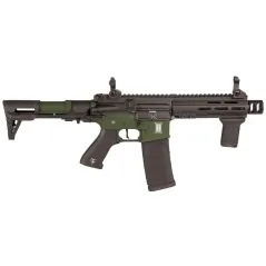 Saigo Defense - Réplique fusil d'assaut AEG M4 Bushido Rei OD Combo - Noir et Vert OD