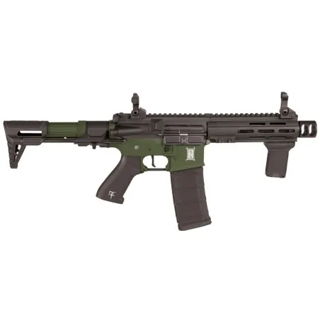 Saigo Defense - Réplique fusil d'assaut AEG M4 Bushido Rei OD Combo - Noir et Vert OD