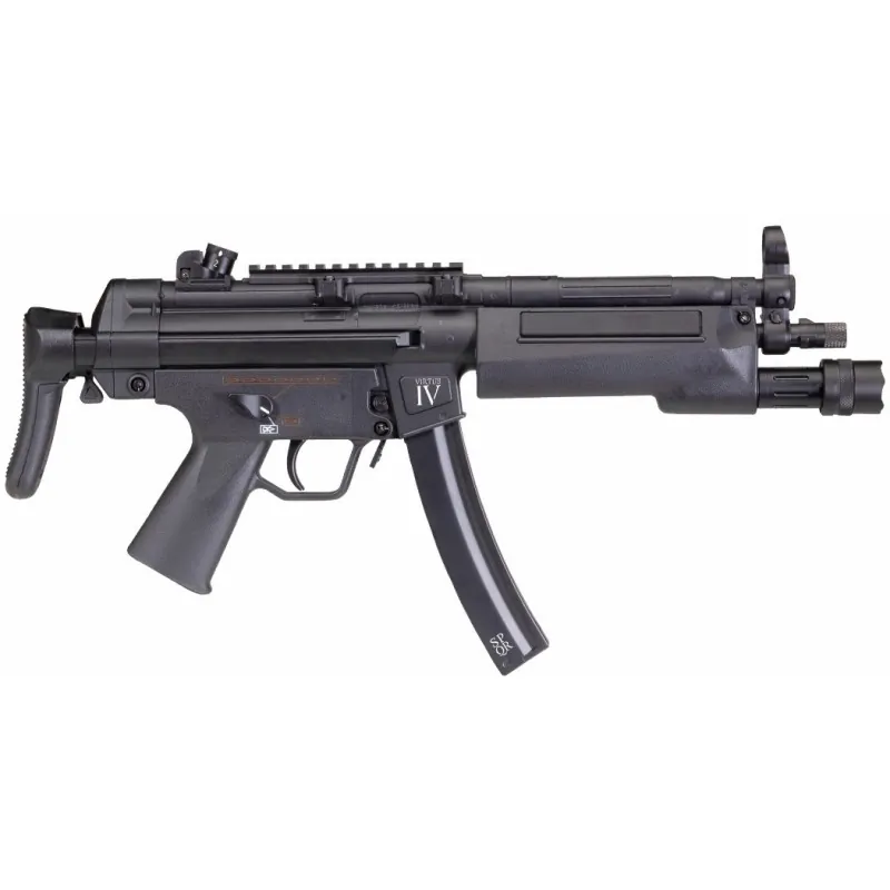 Virtus IV Secutor Arms AEG détail garde-main rail Picatinny et canon externe Noir