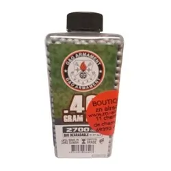 G&G Armament - Billes Biodégradable Grise Compétition Sniper 0.40g X 2700 bbs