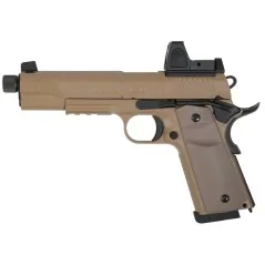 Secutor Rudis Magna VII CO₂ Tan – Pistolet GBB en mallette | Zn-Airsoft