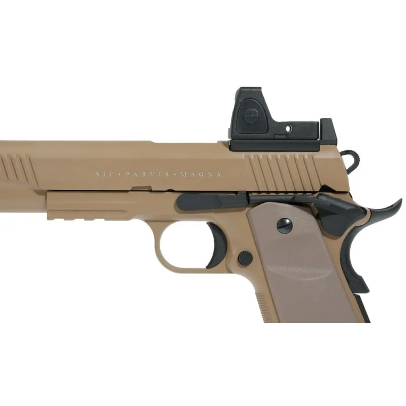 Secutor Rudis VII Magna tan détail carcasse, détente et sûreté
