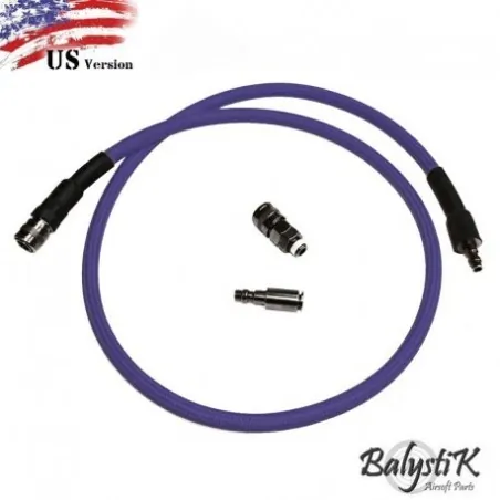 BALYSTIK Ligne HPA tressée violet version US 8mm | Zn-Airsoft
