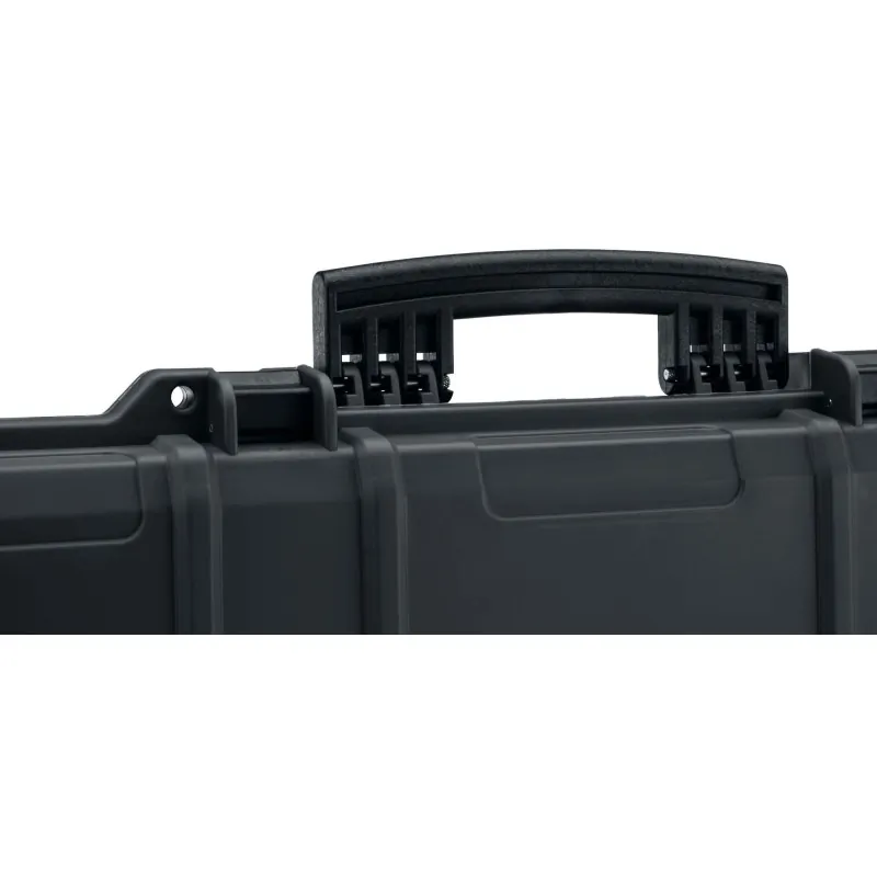 Détail de la poignée de transport d'une mallette Nuprol 103 cm