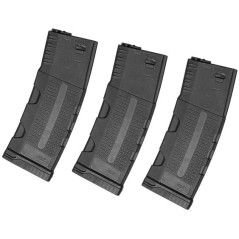 ASG - Lot de 3 Chargeurs mid-cap pour HYbrid Series H-15 180 billes - Noir