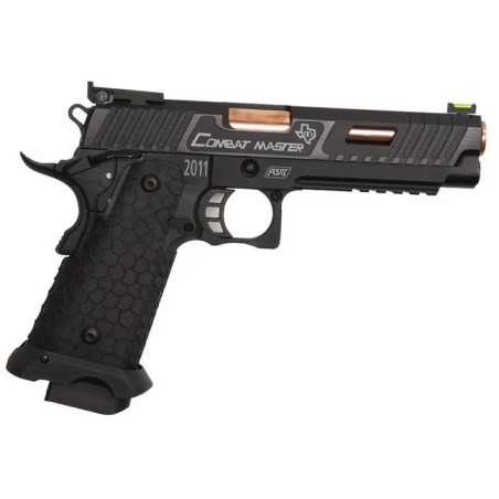 ASG STI Combat Master CO₂ Noir & Cuivre – Pistolet GBB | Zn-Airsoft