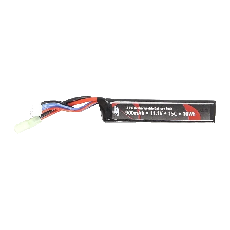 ASG - Batterie LiPo 11,1 V 900 mAh 15C - Tamiya - 1 bâton - Nouvelle version plus courte
