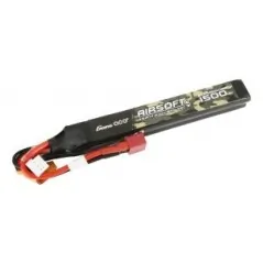GENS - Batterie Lipo 7.4V 1500mAh 25C - T-Dean - 2 Bâtons