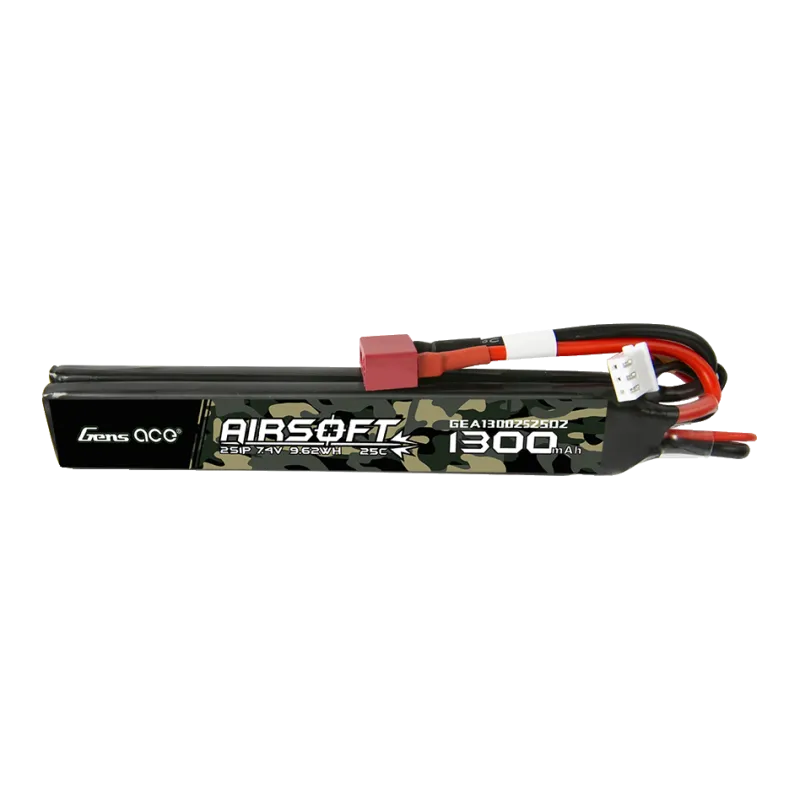 GENS - Batterie LiPo 7,4V 1300 mAh 25C - T-Dean - 2 bâtons