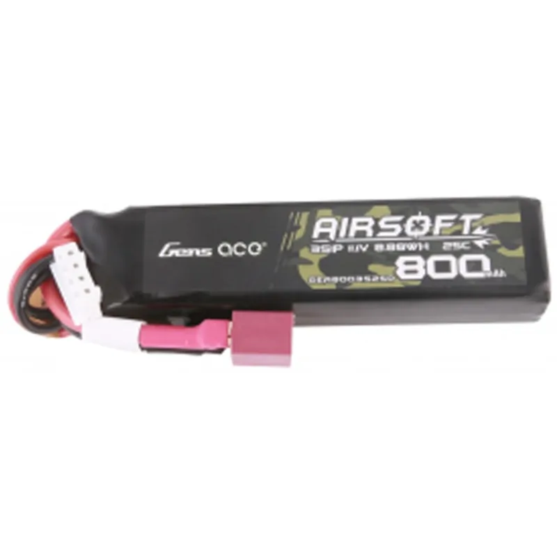 GENS - Batterie Lipo 11.1V 800mAh 25C - T-Dean - 1 bâton