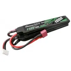 GENS - Batterie Lipo 11.1V 1000mAh 25C - T-Dean - 3 Bâtons