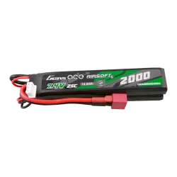 GENS - Batterie LiPo 7,4V 2000 mAh 25C - T-Dean - 2 bâtons