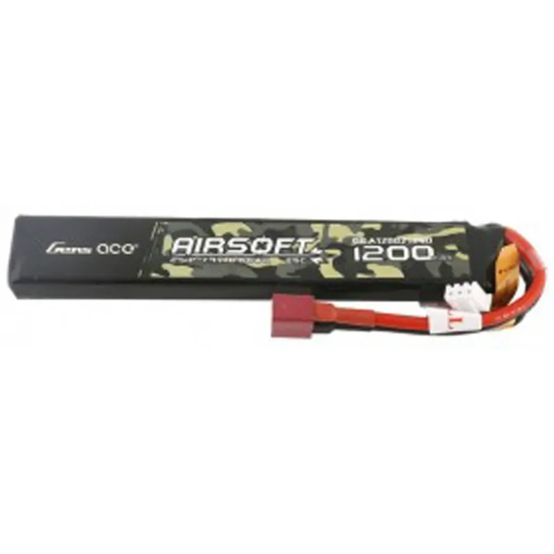 GENS - Batterie Lipo 7.4V 1200mAh 25C - T-Dean - 1 bâton
