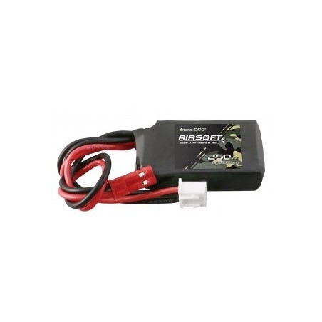 GENS - Batterie Lipo 7.4V 250mAh 35C - Mini Tamiya - spécial hpa