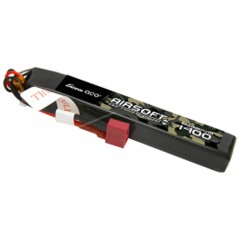 GENS - Batterie Lipo 7.4V 1400mAh 25C - T-Deans - 1 bâton