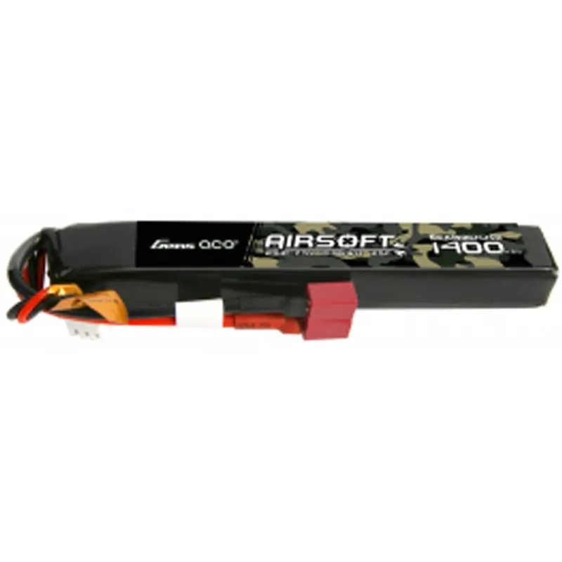 GENS - Batterie Lipo 7.4V 1400mAh 25C - T-Deans - 1 bâton