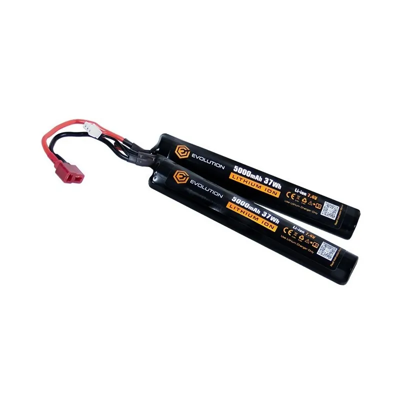 Evolution International - Batterie Li-ion 7.4V 5000mAh - T-Dean - 2 bâton