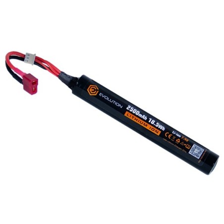 Evolution Li-Po 7.4V 2500mAh T-Dean – 1 bâton | Zn-Airsoft